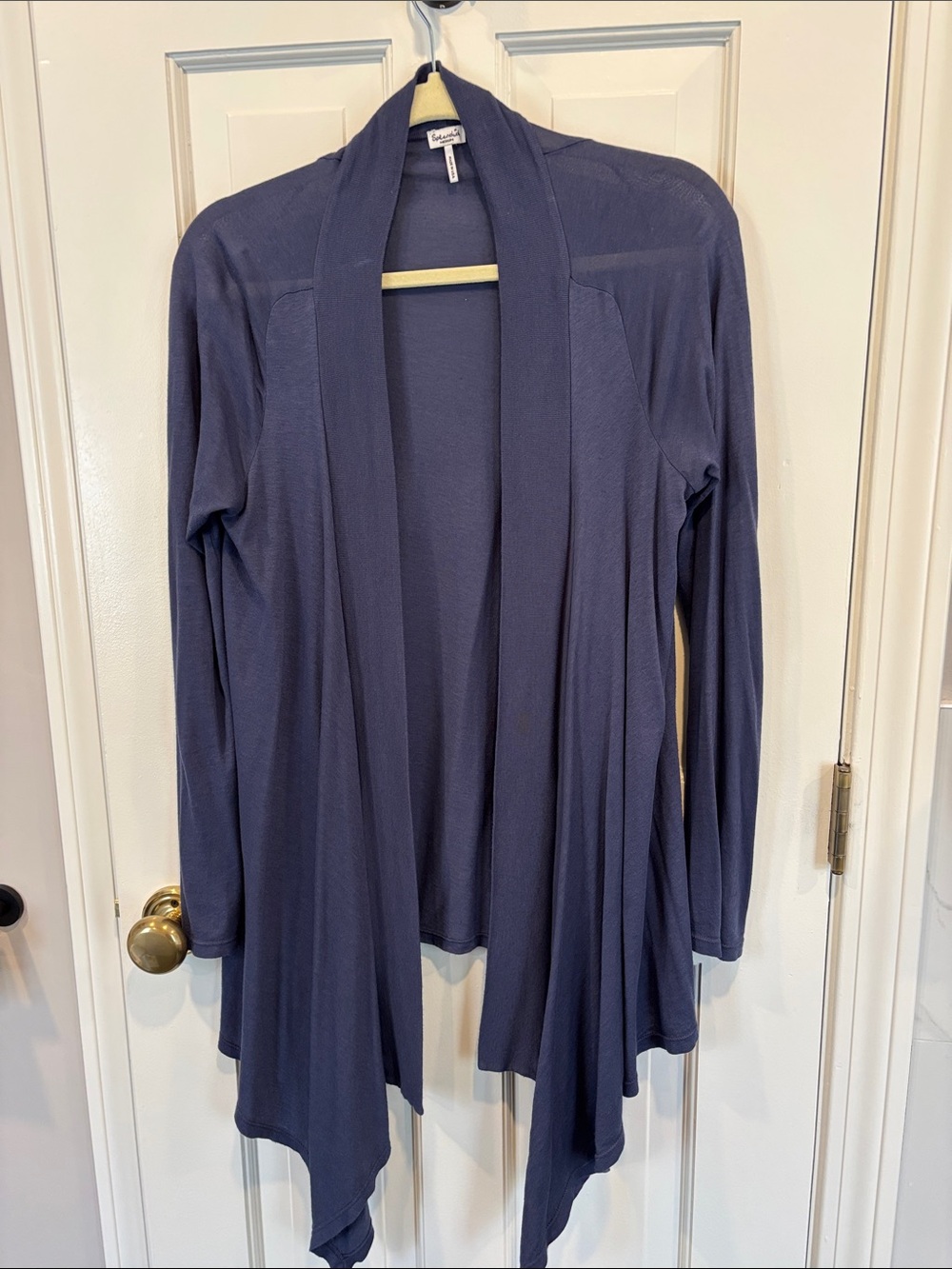 Splendid - size M - Draped Open Front Cardigan in Navy